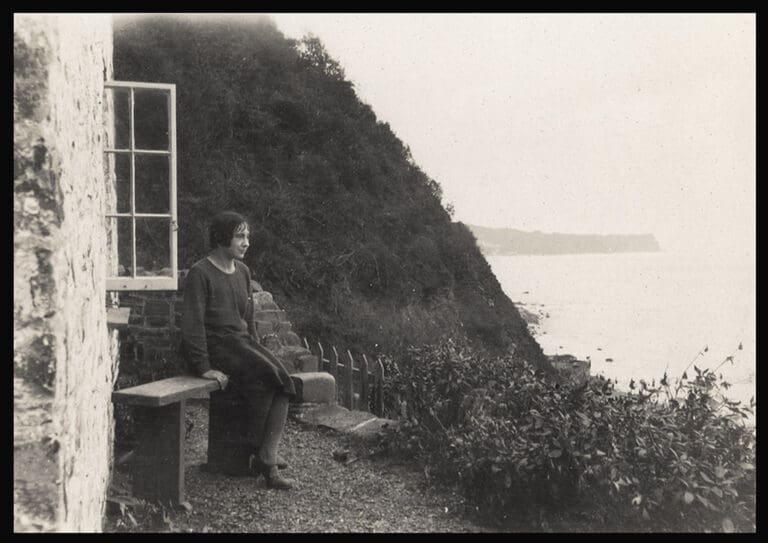 Mary Stella Edwards sat outside The Cabin.