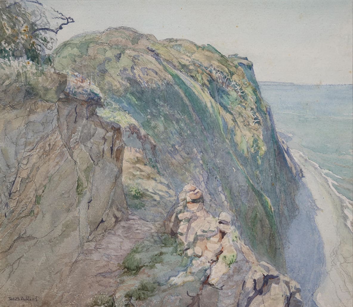 Mary Stella Edwards painting of the headland